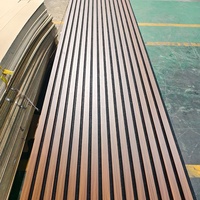 Paneles Acústicos Modernos de Madera y Chapa de MDF para Absorción de Sonido, para Oficina, Sala de Estar, Estudio, Hotel