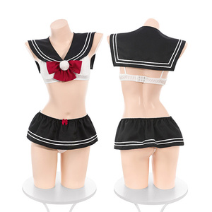 Académie Style Hot Street JK Uniforme Ensemble Haut De Gamme Sexy Adulte Femme Lingerie Facile À Nettoyer Sans Fesses-Tentation Sexe Sous-Vêtements - Product Image 6