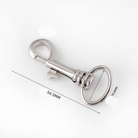 Promotion : Mousqueton pivotant professionnel de luxe 10 mm pour laisse d'animal de compagnie, en alliage de zinc léger, idéal pour sacs à main