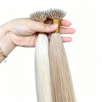 Extensions de cheveux humains vierges prêtes à l'emploi en gros, pointes Nano, Super Double Drawn, teintes, Micro-Link, 100g/paquet, Perruques et Bundles