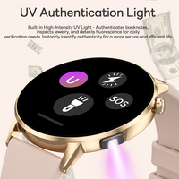 Montre connectée G34 nouvelle génération avec écran AMOLED HD de 1,32 pouces, surveillance du sommeil et de la santé des femmes, appels sans fil, contrôle de la musique