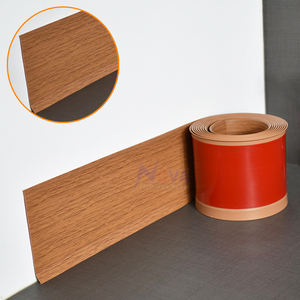 Personnalisation PVC grain de <span class=keywords><strong>bois</strong></span> auto-adhésif moulage de base revêtement d'habillage plinthe pour la cuisine - Product Image 1