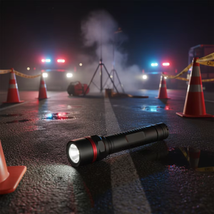 ไฟฉายพกพาอะลูมิเนียมสีดำด้านอุตสาหกรรม AA ความสว่าง 340 ลูเมนส์ ชาร์จผ่าน USB ไฟ LED กันน้ำระดับ IP66 พร้อมโลโก้สั่งทำ - Product Image 1