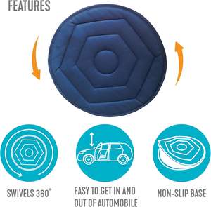 Chaise de bureau à domicile, rotation à 360 degrés, siège <span class=keywords><strong>pivotant</strong></span> pour voiture, <span class=keywords><strong>coussin</strong></span> de siège - Product Image 6