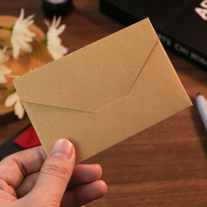 Kraft <strong>Paper</strong> Small <strong>Envelope</strong> 10.5*7 <strong>Size</strong> Membership Card Spot Wholesale Blank Simple Design for Greeting Card Invitation Letter - Product Image 2