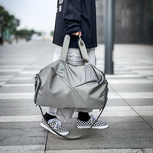 Producto personalizado Bolso portátil de corta distancia Bolsa de almacenamiento de viaje de gran capacidad Bolsa de lona de gimnasio con cremallera unisex de moda - Product Image 5