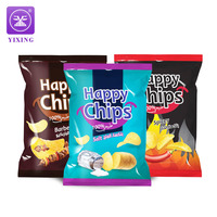 Yixing emballage sacs de chips imprimés personnalisés, sac de fermeture arrière pouvant être rempli d'azote