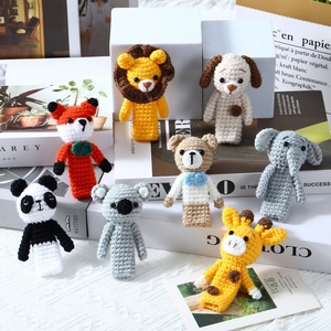 Dito d'Animale in Lana Lavorata a Mano all'Uncinetto, Guanto Giocattolo per Neonati 0-24 Mesi, Panda <span class=keywords><strong>Volpe</strong></span> 31cm-50cm - Product Image 1