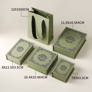 Customized Heaven and Earth Cover Black Jewelry <b>Box</b> <b>Small</b> Paper <b>Box</b> <b>With</b> <b>Lid</b> Ring Necklace Earrings Gift Packaging <b>Box</b> - Product Image 3