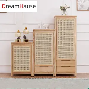 Dreamhause Nordic Restaurant Ash Solid Wood Sideboard Modern Drawer Storage Cabinet Home Kitchen Bedroom Living Room Used