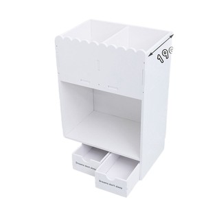 Desktop <b>Bookshelf</b> <b>Corner</b> Vertical Multi Tiered Small Student Dorm Desk Storage Organizer For Books Toys Personal Care Items - Product Image 4