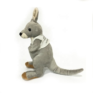Bán buôn tùy chỉnh Thú nhồi bông <span class=keywords><strong>Kangaroo</strong></span> Búp bê đồ chơi sang trọng màu xám <span class=keywords><strong>Kangaroo</strong></span> mềm dễ thương sang trọng Zoo đồ chơi - Product Image 2