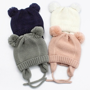 Đi Xe Đạp Dệt Kim Earflap <span class=keywords><strong>Hat</strong></span> Thương Hiệu Beani Mùa Đông Rắn Colour Biểu Tượng Tùy Chỉnh <span class=keywords><strong>Beanie</strong></span> Earflap <span class=keywords><strong>Hat</strong></span> - Product Image 3
