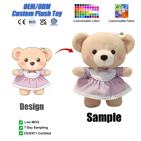 Jouet en peluche mignon, vêtements et accessoires pour ours en peluche, robe personnalisée pour ours, cadeau Kawaii pour la Saint-Valentin, décoration de chambre, vente en gros, OEM personnalisé