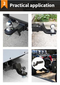 Nouvel état utilisé pour les pièces d'essieu et de suspension de remorque 4X4 récepteur de montage d'attelage de boule de remorque en acier forgé tout-terrain - Product Image 4