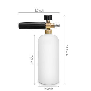 Pistolet de lavage de voiture manuel haute pression Sulai Machinery Foam Sprayer 4000psi, en alliage blanc - Product Image 5