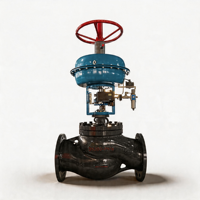 Mini-vannes de régulation pneumatiques avec actionneur à diaphragme, positionneur numérique intelligent 4-20 mA et joint en PTFE pour la régulation de la pression de gaz