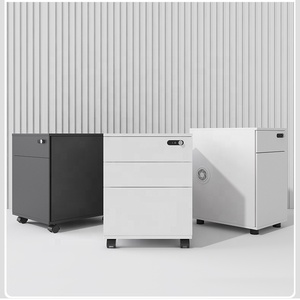 Tủ đựng đồ văn phòng di động bằng gỗ Melamine E1, có <span class=keywords><strong>2</strong></span>-3 ngăn kéo, có khóa - Product Image 1