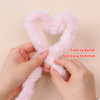 Kit de 20mm 100cm de bâtonnets de plume pelucheux DIY Macaron pour loisirs créatifs animaux et fleurs, idéal pour la rentrée scolaire et la décoration de fêtes