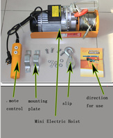 Treuil Palan Électrique pour Traction et Levage, Petit Palan Électrique, Grue Palan Électrique 1 Tonne
