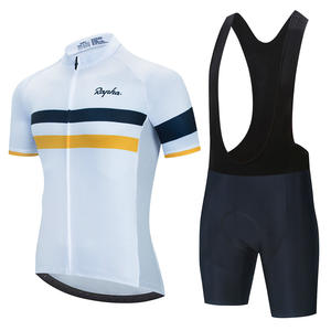 Maillot de vélo respirant réfléchissant design pied-de-poule avec short rembourré 3D - Product Image 6