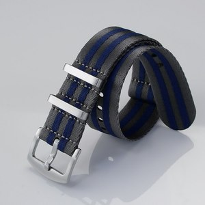 Venta al por mayor <span class=keywords><strong>correa</strong></span> de <span class=keywords><strong>reloj</strong></span> personalizada <span class=keywords><strong>correa</strong></span> de nailon 20 22mm tipo universal tropas deportivas bolsa de paracaídas <span class=keywords><strong>correa</strong></span> de <span class=keywords><strong>reloj</strong></span> de piloto para la venta - Product Image 2