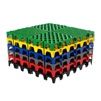 Plastique antidérapant modulaire rigide pp emboîtant les tuiles en plastique extérieures de garage de plancher pour le jardin extérieur