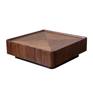 Modern <strong>Walnut</strong> Bark Wood Frame Metal Base Minimalist Designer Living Room Tea <strong>Table</strong> <strong>Coffee</strong> <strong>Table</strong> - Product Image 5