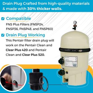 <span class=keywords><strong>Bouchon</strong></span> de vidange Pentair 190030 avec joint torique et joint <span class=keywords><strong>d</strong></span>'étanchéité pour pompe de filtration de <span class=keywords><strong>piscine</strong></span> - Product Image 4