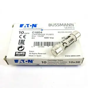 10pcs NEW BUSSMANN C10G4 4A 500V10x38mm Fuse Free shipping Fast Shipping brand-new C10G4