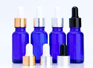 Bon <span class=keywords><strong>prix</strong></span> Offre Spéciale 5ml 10ml 15ml bleu vert bleu flacon compte-gouttes rond en verre flacons d'huile essentielle avec bouchon noir compte-gouttes - Product Image 3