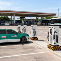 Station de recharge pour voitures électriques robuste et résistante aux intempéries avec garantie pour les flottes