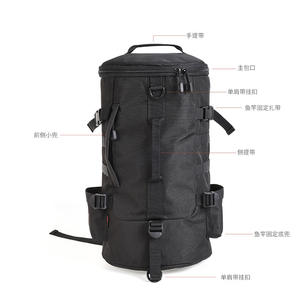 Sac à dos de pêche cylindrique imperméable en polyester, sac à bandoulière d'extérieur pour canne à pêche cylindrique, sac à leurres, export - Product Image 2