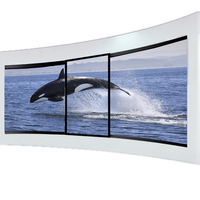 Pantalla de riel de pantalla LED deslizante interactiva, pantalla interior personalizada para sala de conferencias, sala de exposiciones