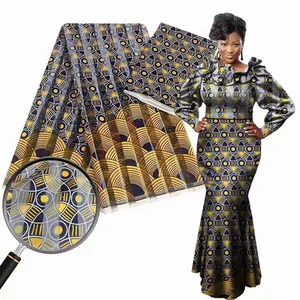 Wax personnalisé 70% coton 30% Polyester, veste de revêtement à motifs pour femmes africaines, vêtements à la cire