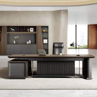 Bureau évolutive ergonomique contemporain avec échelle, finition grain de bois, scellement à la colle thermofusible, durable, écologique, prêt pour villa