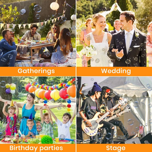 Máquina de Burbujas para Fiestas con Efecto de Burbujas de 60W (Modelo Pequeño) para Eventos y DJ, Líquido Seguro y No Tóxico, Capacidad de 1kg - Product Image 5