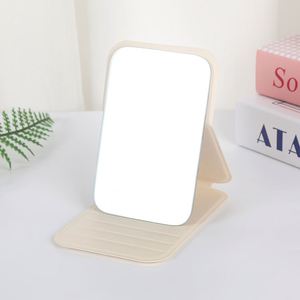 Custom Logo Printed Portable Mini <b>Foldable</b> Makeup <b>Mirror</b> PU Household Small Pocket Minimalist Desktop Custom Personalized - Product Image 3