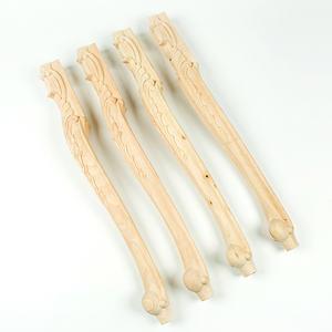 العتيقة يتوهم الخشب منحوتة طاولة أثاث كرسي قدم قدم الساقين - Product Image 4