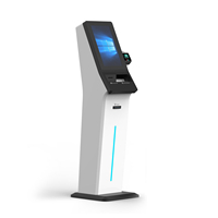 Kiosque d'auto-enregistrement personnalisable pour hôtel, kiosque de libre-service avec lecteur de passeport et imprimante thermique