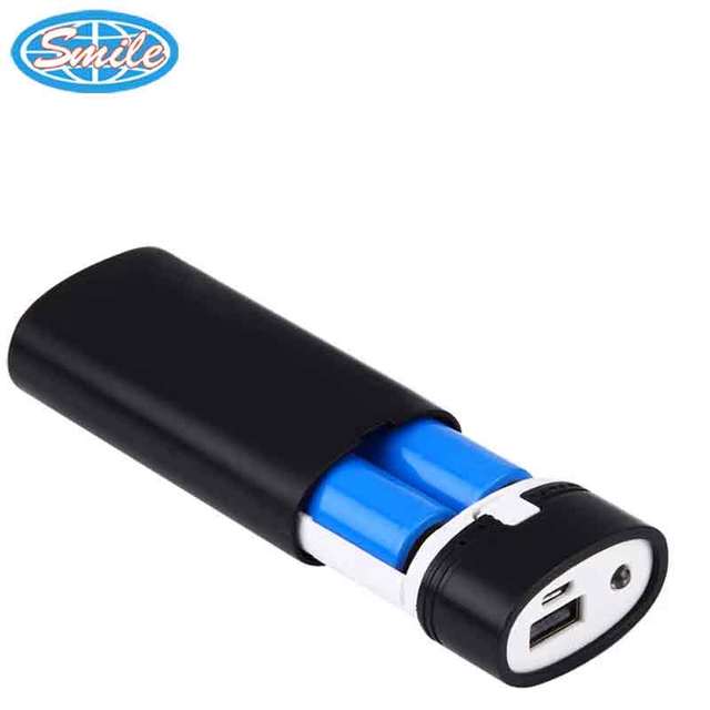 18650 * 2 Usb Power Bank Battery Charger Case Diy Box 5600mAh Power Bank Shell Box With USB Output & Indicator