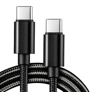 Câble de charge rapide <span class=keywords><strong>USB</strong></span>-C vers <span class=keywords><strong>USB</strong></span>-C 60W en nylon tressé pour <span class=keywords><strong>iPhone</strong></span> 16, 16 Pro Max, 15, 15 Pro – Vente en gros - Product Image 1