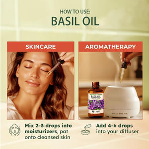 زيت الريحان الطبيعي 100٪ للعلاج بالروائح والعناية بالبشرة والتدليك والشموع والصابون - Product Image 3