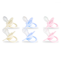 Vente en gros de sucette pour nouveau-né fabricant chinois de dentition en silicone souple sans BPA pour tout-petit en caoutchouc naturel pour 0-12 mois