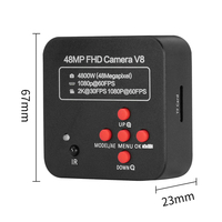 SANQTID TD-10A-4800HU HDMI/USB 48MP Video Microscope 60fps, 26-180x Electronic Magnifier for Mobile Phone Circuit Board Repair