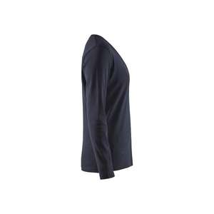 BLAKLADER - 330110328600L Women's <b>Long</b> <b>Sleeved</b> <b>T</b>-<b>shirt</b> Dark <b>navy</b> blue - EAN 7330509542187 WORK <b>T</b>-<b>SHIRTS</b> AND POLO <b>SHIRTS</b> - Product Image 4