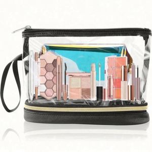 Bolsa de Cosméticos Transparente de PVC con Cierre de Cremallera Aprobada por la TSA, Organizador con Logotipo Personalizable, Resistente al Agua, Portátil, con Diseño Moderno - Product Image 5