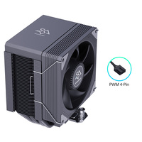 Refroidisseur d'air horizontal pour processeur SNOWMAN avec ventilateur de 90 mm, cuivre et aluminium, PWM 4 broches, ultra fin pour processeur LGA 1851/AM5