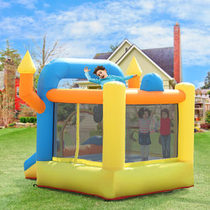 Château plein d'entrain gonflable de saut de bambin de partie de maison de rebond gonflable d'enfants commerciaux avec le toboggan, la piscine, le panier, le jeu de fléchettes, le <span class=keywords><strong>trampoline</strong></span> - Product Image 3