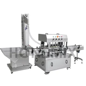 Hone Automatic Eight Wheels Press Capping Plastic Glass Bottle Machine